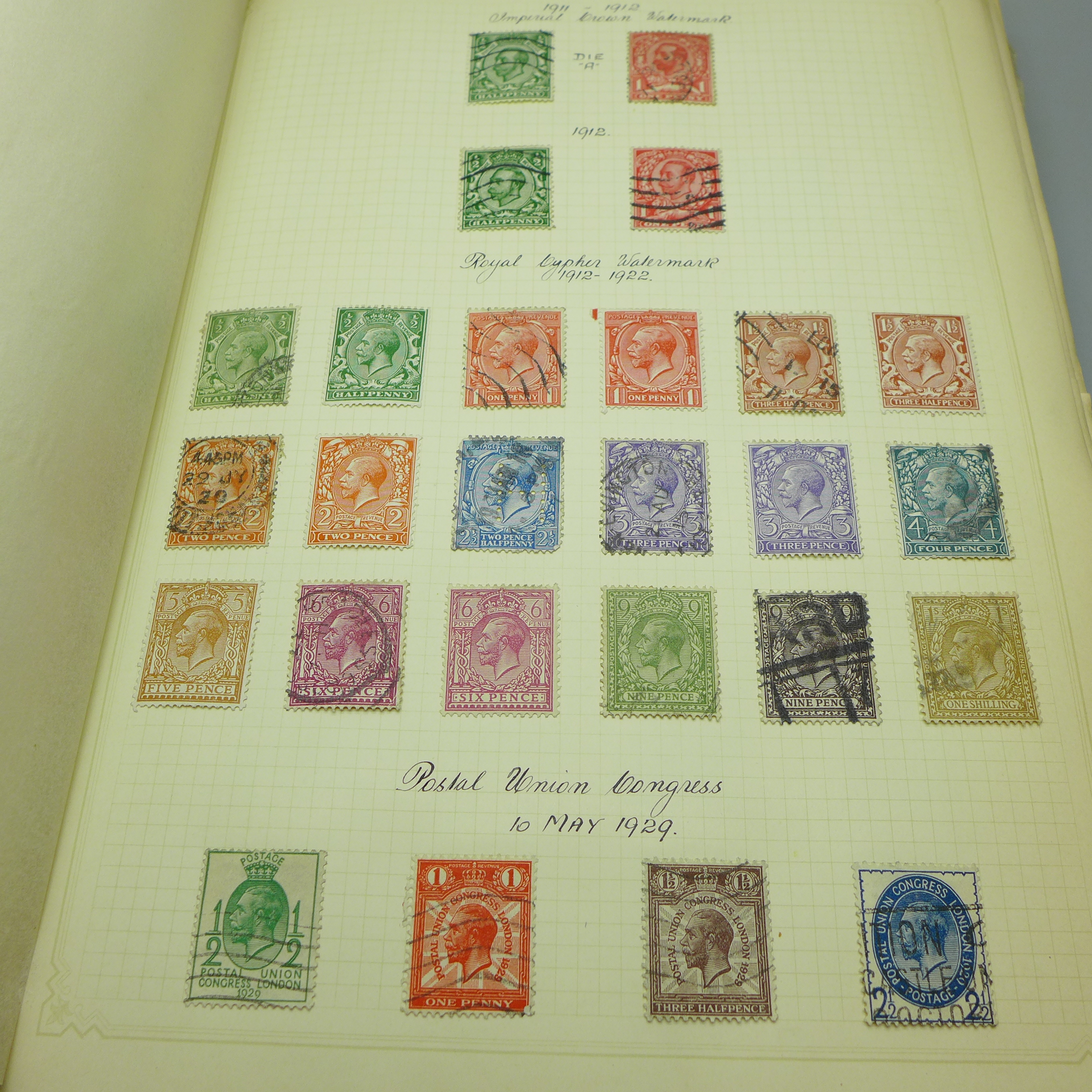 Stamps; an album of GB postage stamps, including Penny Black, a Two Pence Blue, Penny Reds, ( - Image 11 of 42