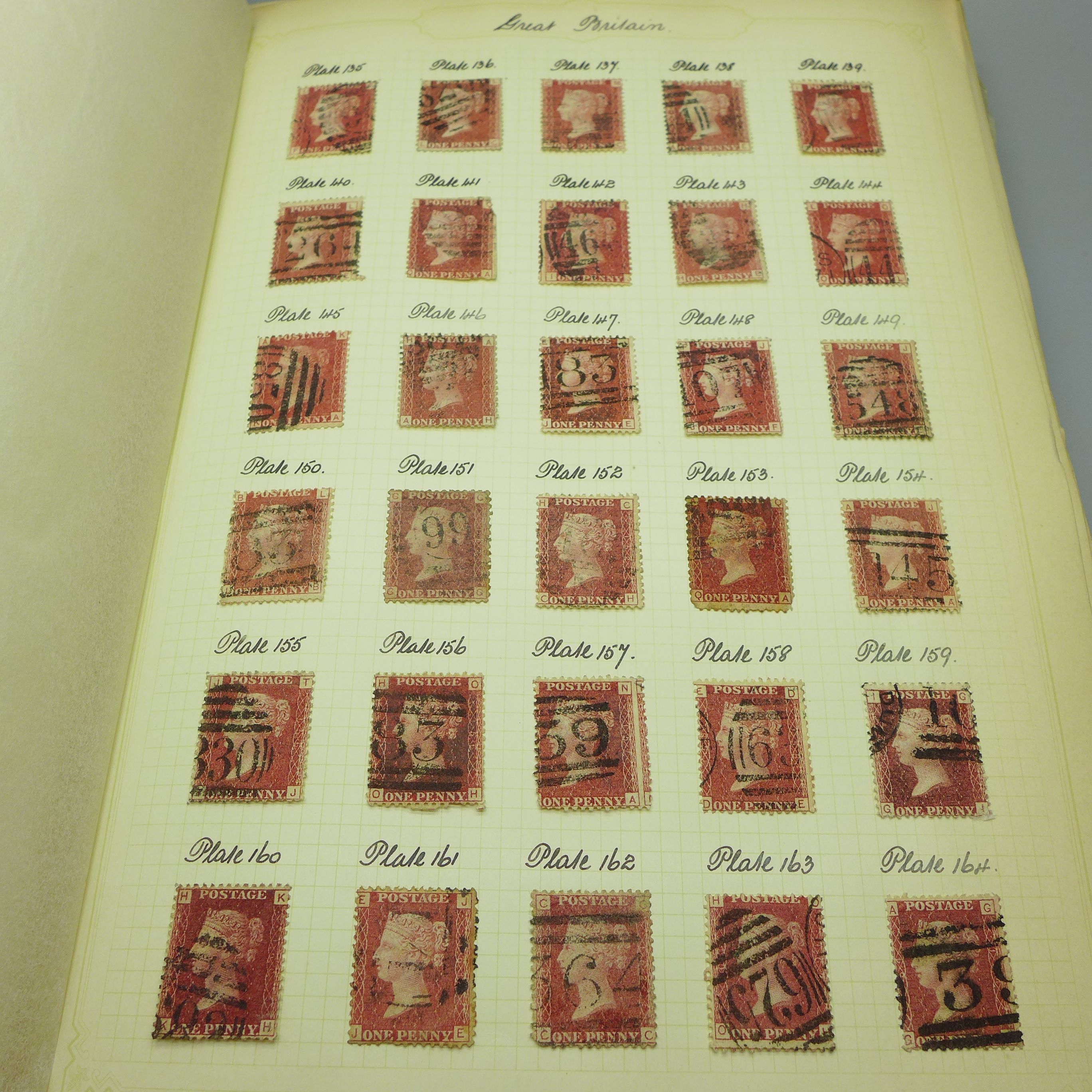 Stamps; an album of GB postage stamps, including Penny Black, a Two Pence Blue, Penny Reds, ( - Image 6 of 42