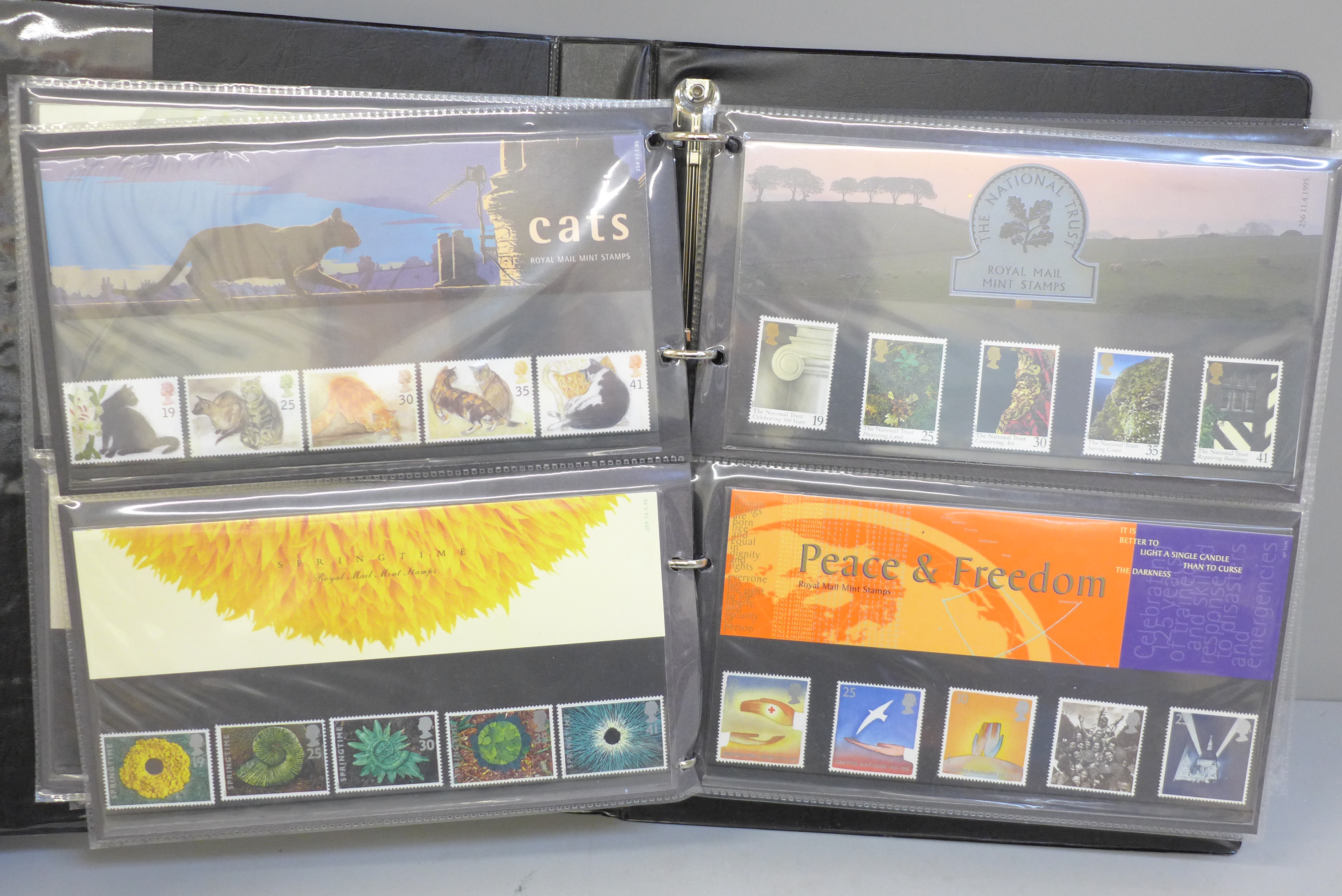 An album of 52 original complete stamp sets of First Day Presenation Packs from the early 1990s to - Image 3 of 5