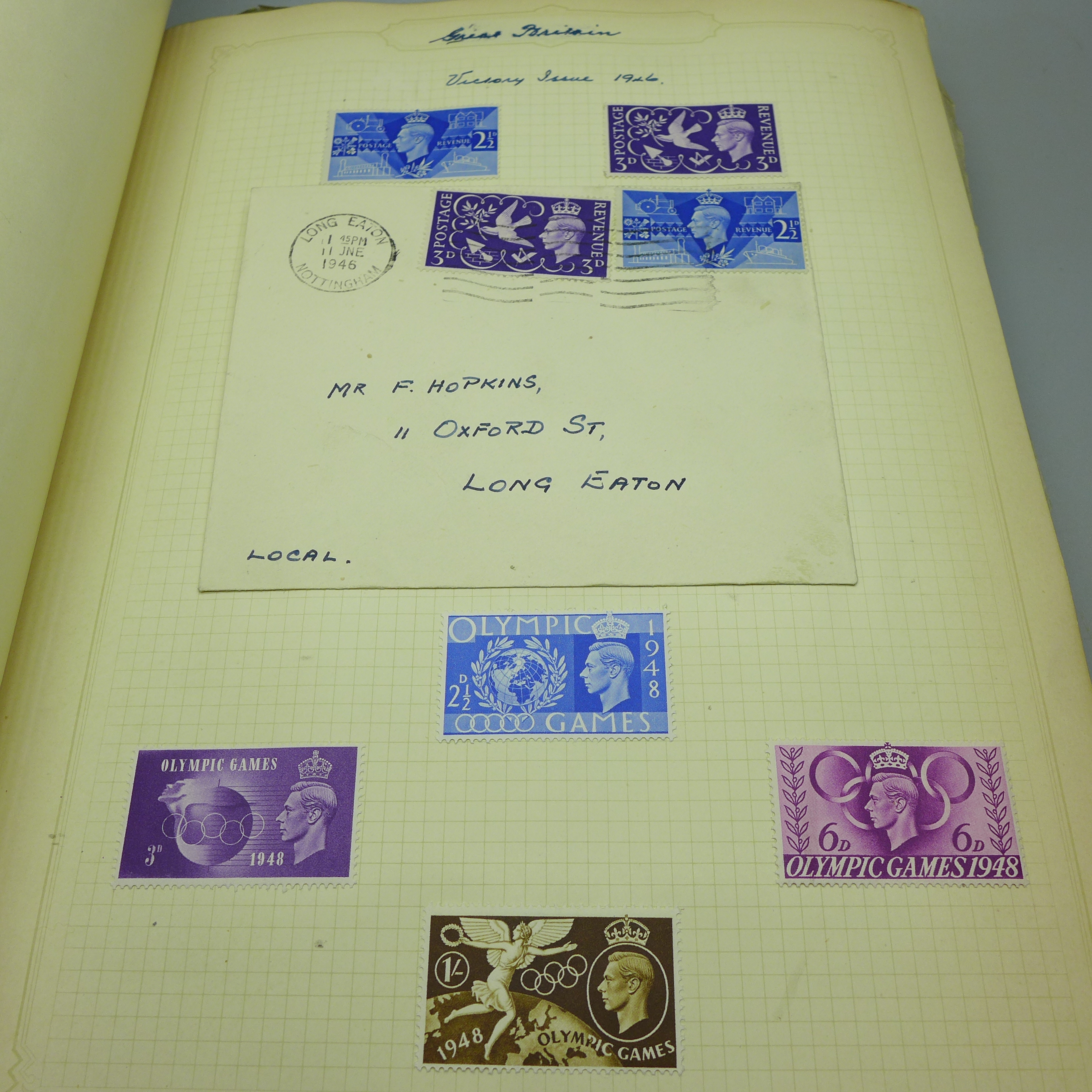 Stamps; an album of GB postage stamps, including Penny Black, a Two Pence Blue, Penny Reds, ( - Image 15 of 42