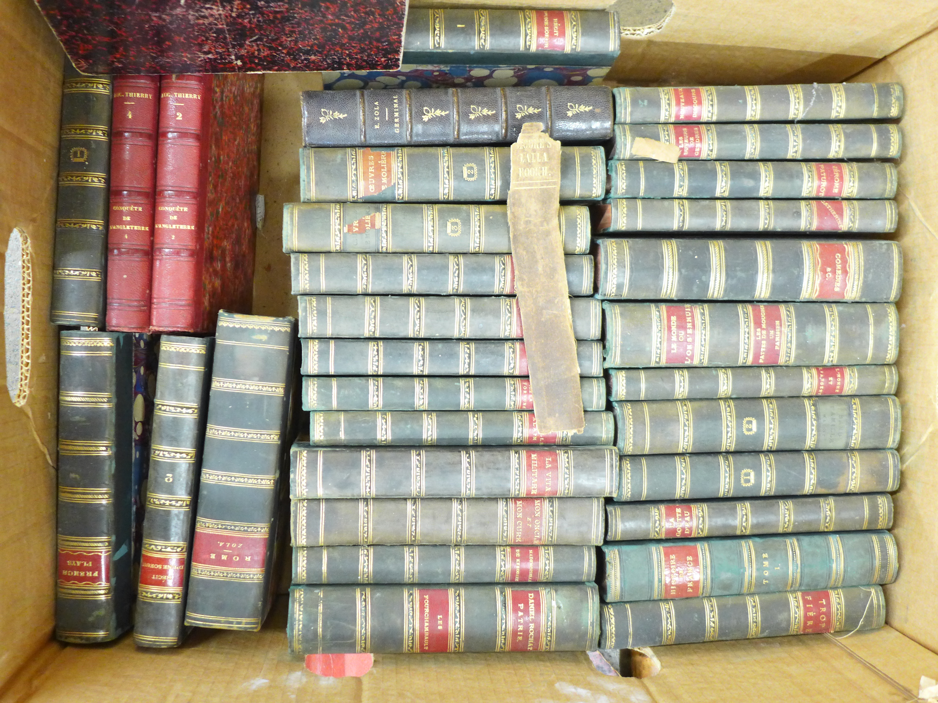 A box of books; mainly French 19th Century **PLEASE NOTE THIS LOT IS NOT ELIGIBLE FOR POSTING AND - Image 2 of 10