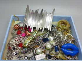 Costume jewellery including designer, Jasper Conran, Corocraft, Jaeger, etc.