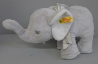 A Steiff elephant, boxed