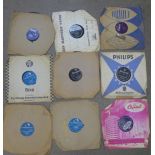 78rpm records including Rock n Roll, Elvis Presley, Gene Vincent, Bill Haley and His Comets, Jerry