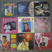 Elvis Presley LP records and 50s/60s and 70s 7" singles