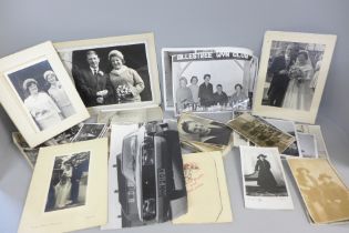 A collection of photographs, early 20th Century to 1970s, some military, postcard photographs,