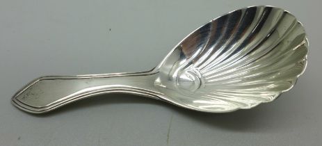 A George III silver caddy spoon, London 1802, maker R.C.