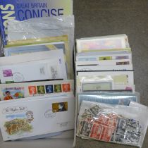 Stamps; a box of GB stamps, covers, presentation packs, etc.