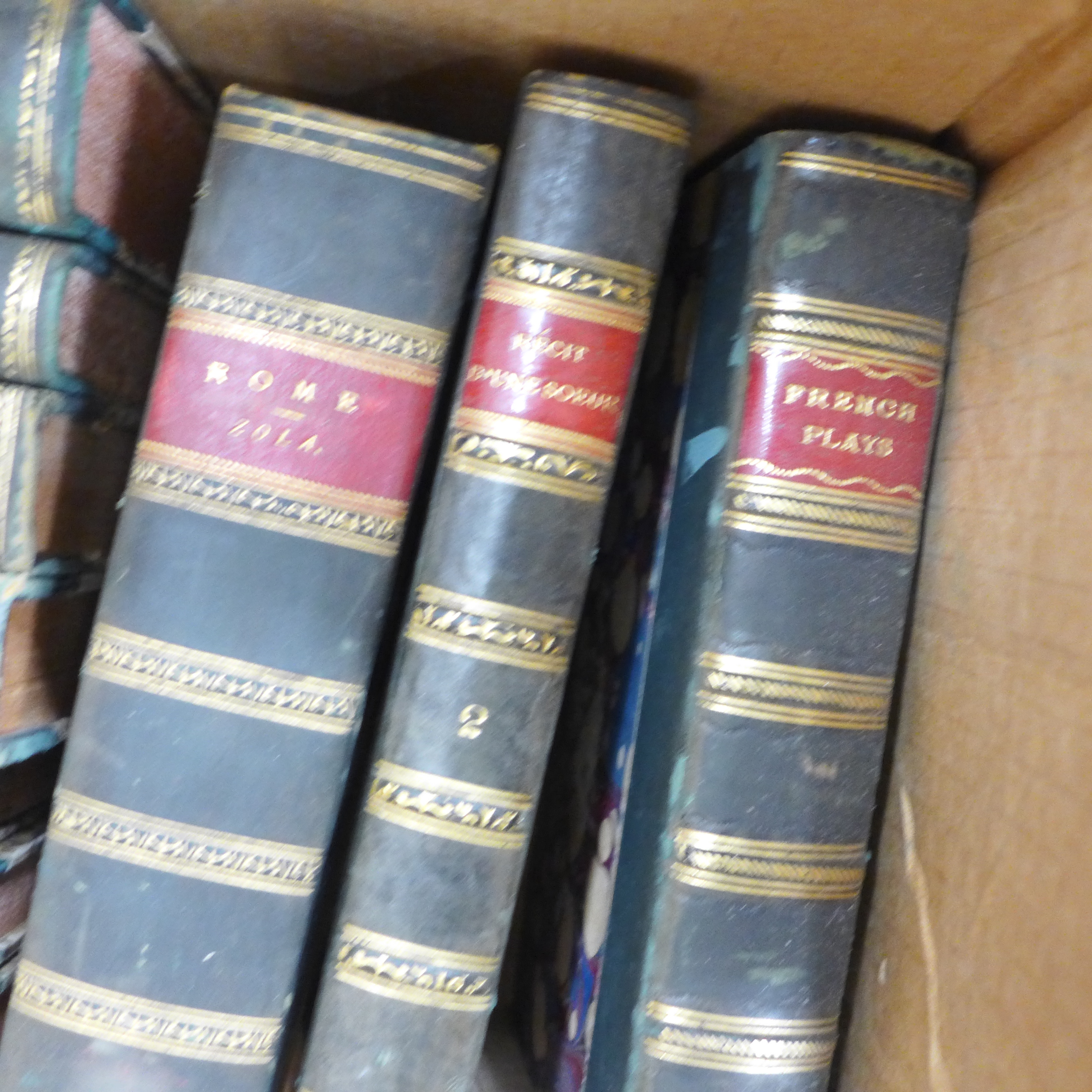 A box of books; mainly French 19th Century **PLEASE NOTE THIS LOT IS NOT ELIGIBLE FOR POSTING AND - Image 5 of 10