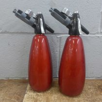 Two Sparklets soda syphons