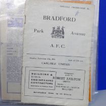 Football memorabilia; a file of twenty-four programmes from the 1950s including 1959 FA Cup Final (