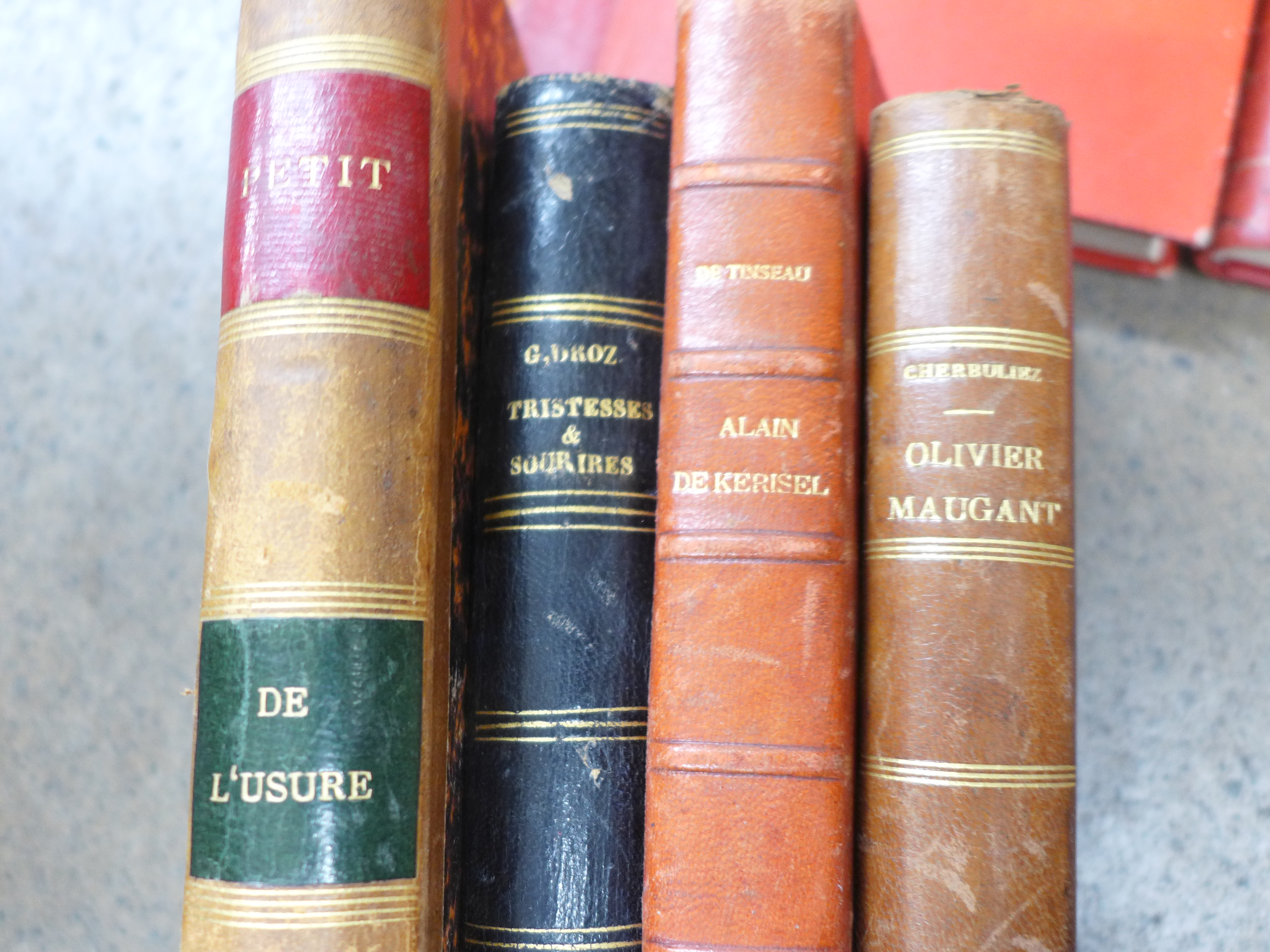 A box of books; mainly French 19th Century **PLEASE NOTE THIS LOT IS NOT ELIGIBLE FOR POSTING AND - Image 7 of 10