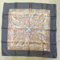 A vintage Liberty of London pure silk scarf with rolled hem, 68cm square