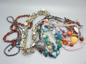 A collection of necklaces