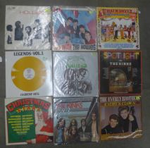 1960s-1980s LP records and 12" singles including Cliff Richard, plus a small collection of CDs and