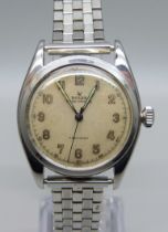 A Rolex Oyster Perpetual Precision wristwatch, 35mm case, (not Rolex bracelet), with box