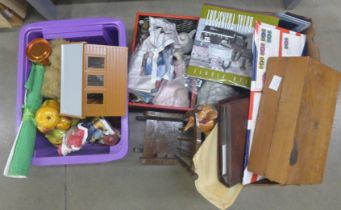 Assorted items; china, metalware, stamps, etc. **PLEASE NOTE THIS LOT IS NOT ELIGIBLE FOR POSTING