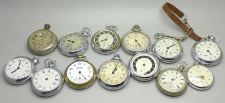 A collection of pocket watches, a/f