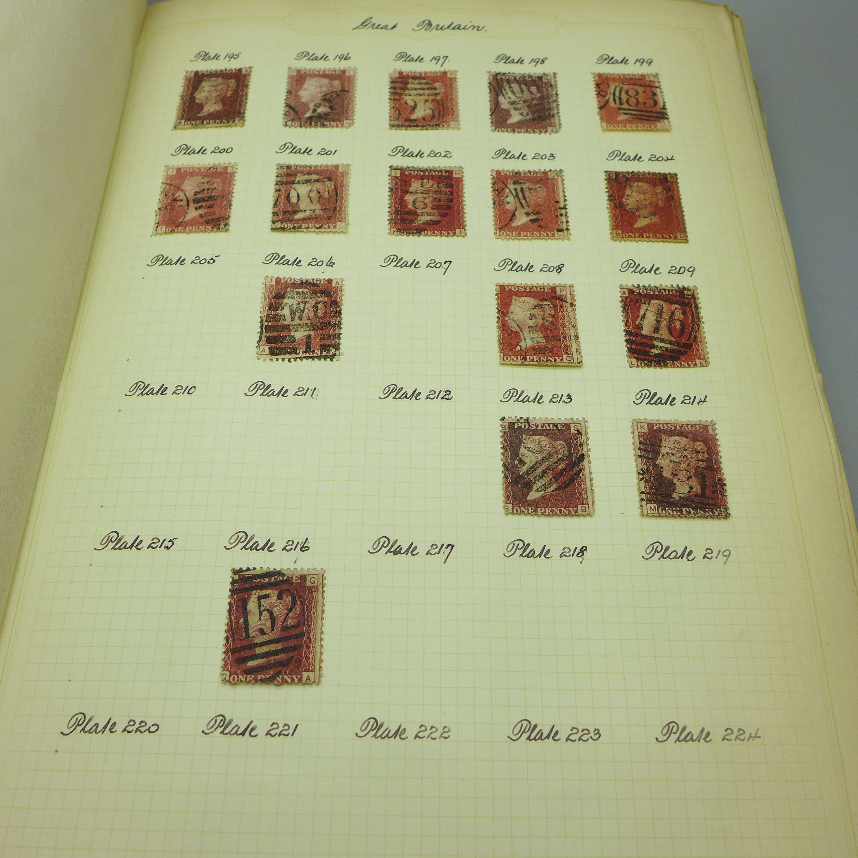 Stamps; an album of GB postage stamps, including Penny Black, a Two Pence Blue, Penny Reds, ( - Image 8 of 42