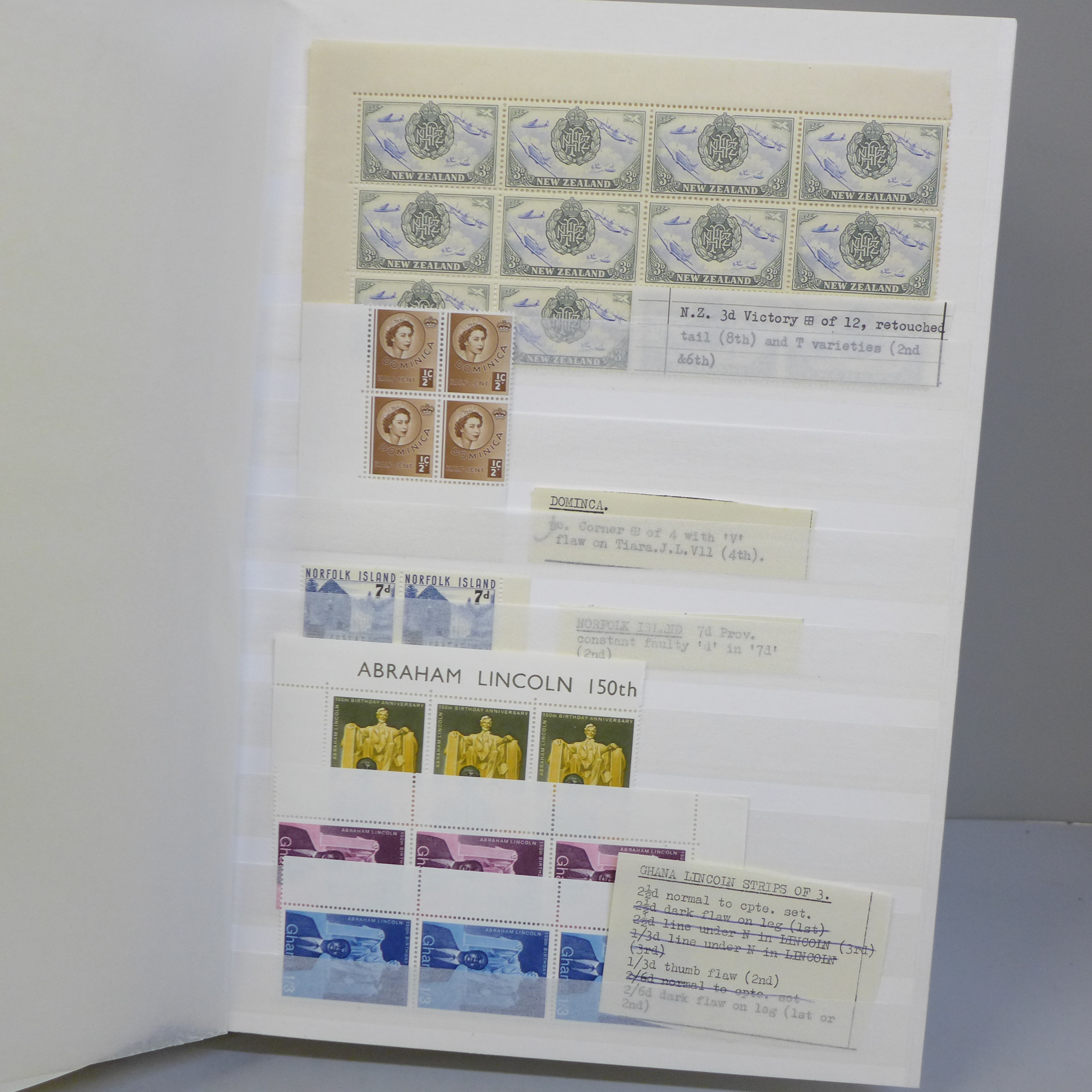Stamps; commonwealth stock book with a range of mainly Queen Elizabeth II (a couple of George VI New