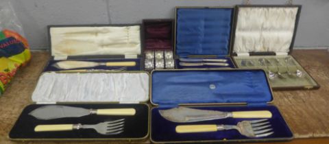 Six cased cutlery sets **PLEASE NOTE THIS LOT IS NOT ELIGIBLE FOR POSTING AND PACKING**