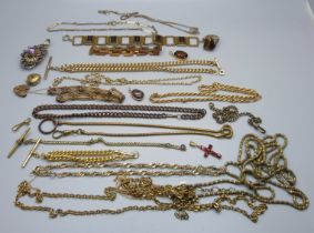 Edwardian and later jewellery including necklaces and bracelets