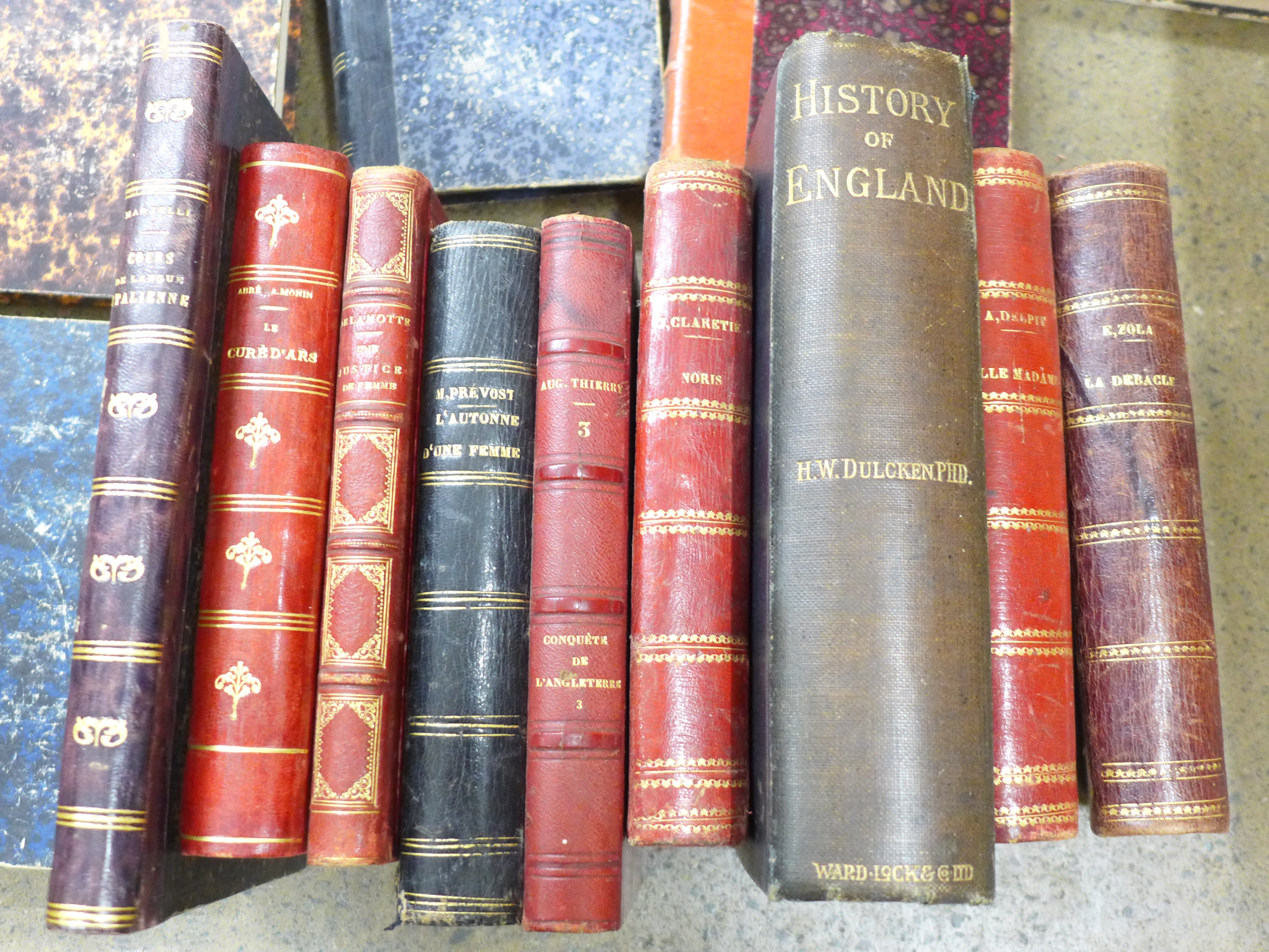 A box of books; mainly French 19th Century **PLEASE NOTE THIS LOT IS NOT ELIGIBLE FOR POSTING AND - Image 6 of 10