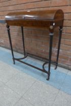 An Edward VII Sheraton Revival inlaid mahogany ladys vanity table