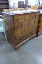 A George III walnut chest of drawers