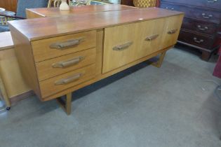 A teak sideboard