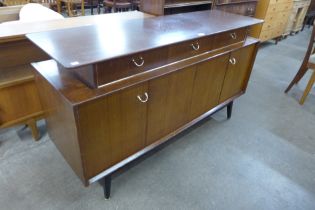 A G-Plan Librenza tola wood and black sideboard