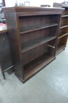 A Victorian mahogany open bookcase