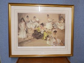 A limited edition Sir William Russell Flint print, Variations III, framed