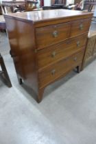 A George III mahogany chest of drawers