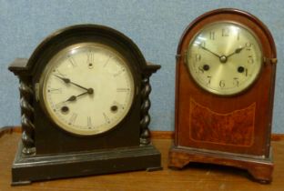 Two early 20th Century mantle clocks
