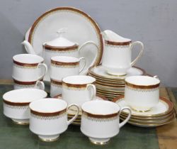 A Royal Albert Paragon China Holyrood pattern tea and dinner service, six setting with additional