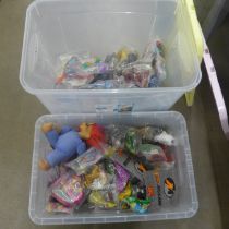 Two large boxes of McDonalds toys; 1990s-2000s, many still in packets **PLEASE NOTE THIS LOT IS