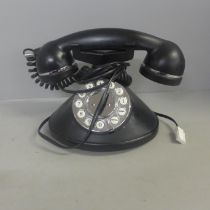 A modern push button vintage style telephone