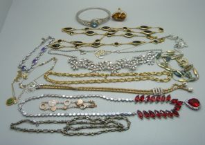 Designer costume jewellery including Monet, Fossil, Fiorelli, etc.