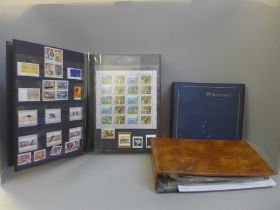 A box of stamp albums and first day covers, British and foreign, some albums incomplete