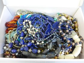 A box of costume jewellery