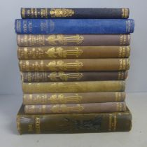 Ten volumes, Robert Louis Stevenson, The Wrecker, Prince Otto, The Black Arrow and others