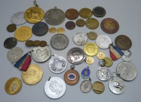 Medallions, medals, etc.