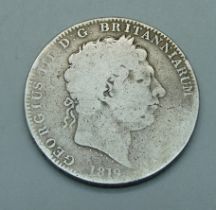 A George III 1819 crown