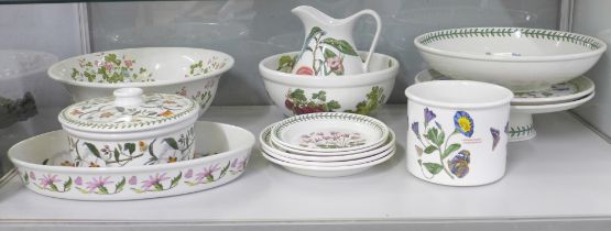Fourteen items of Portmeirion; The Botanic Garden, Pomona including wash jug and bowl **PLEASE
