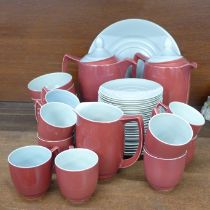 A Branksome China Art Deco part tea/coffee set **PLEASE NOTE THIS LOT IS NOT ELIGIBLE FOR POSTING