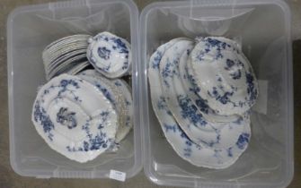 A collection of Booth's Princess pattern dinnerware including tureens **PLEASE NOTE THIS LOT IS