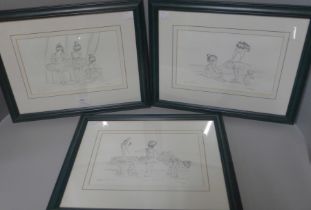 Six Steve O'Connell limited edition ballet prints, framed