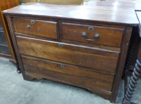 A 19th Century French fruitwood chest of drawers