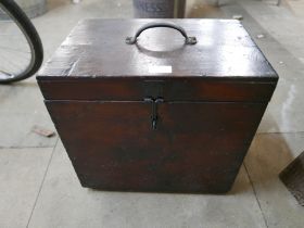 A Victorian mahogany box